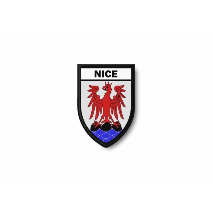 écusson brodé de Nice blason des armoiries de Nice brodé à coudre