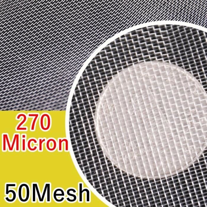 Tissu Filtrant En Nylon Maille 250 - 2 Mètres X 1 Mètre, épaisseur 0.1 Mm, Pour Peinture, Brassage, Fabrication D'encre