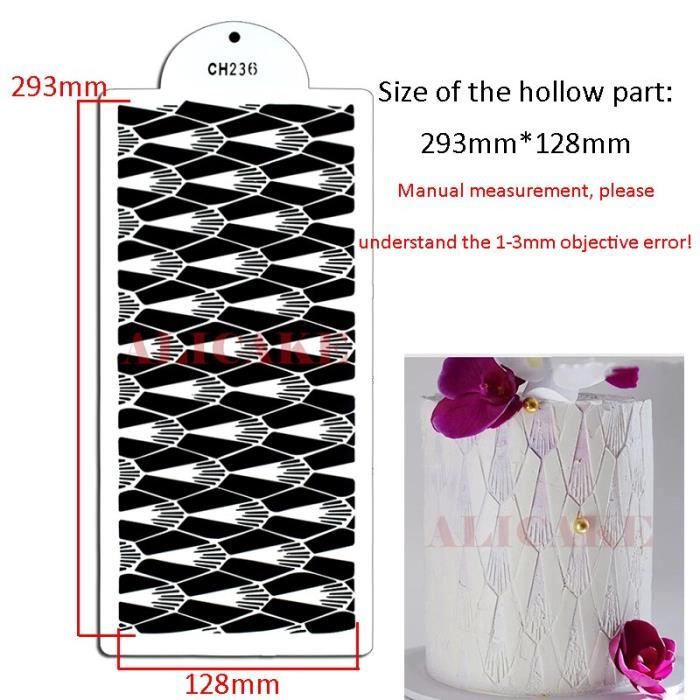 Vak Silicone Fondant Tapis Plats à Four Plateau Décoration