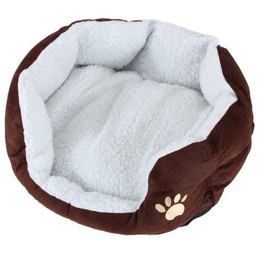 Panier Corbeille Niche Coussin Maison Lit amovible Pour Chien Chat Animaux Taille S 46*42*15cm COFFE