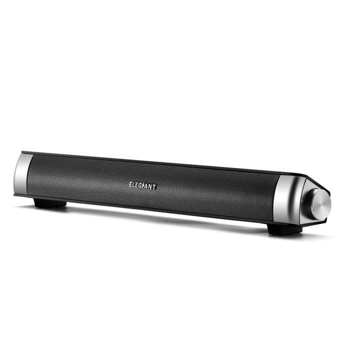 Desktop Bluetooth Haut-Parleur St/ér/éo Filaire USB Barre de Son Speaker Soundbar SoundBox Compatible avec PC Ordinateur Tablette TV pour Bureau Maison Home-cin/éma SADA Enceinte USB
