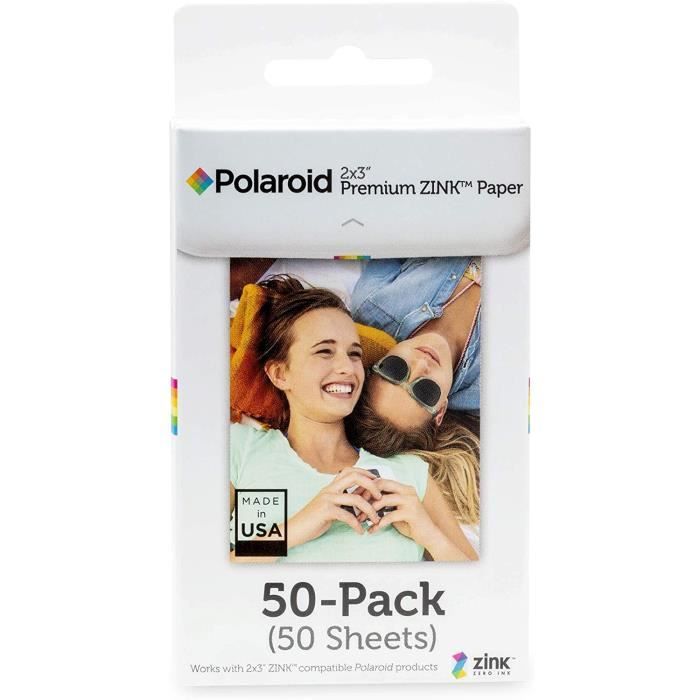 Polaroid Premium Papier Zink (Paquet de 50 Feuilles) Compatible avec les  appareils photo Polaroid Snap, Mint, Z2300 et Polaroid Impr - Cdiscount  Informatique