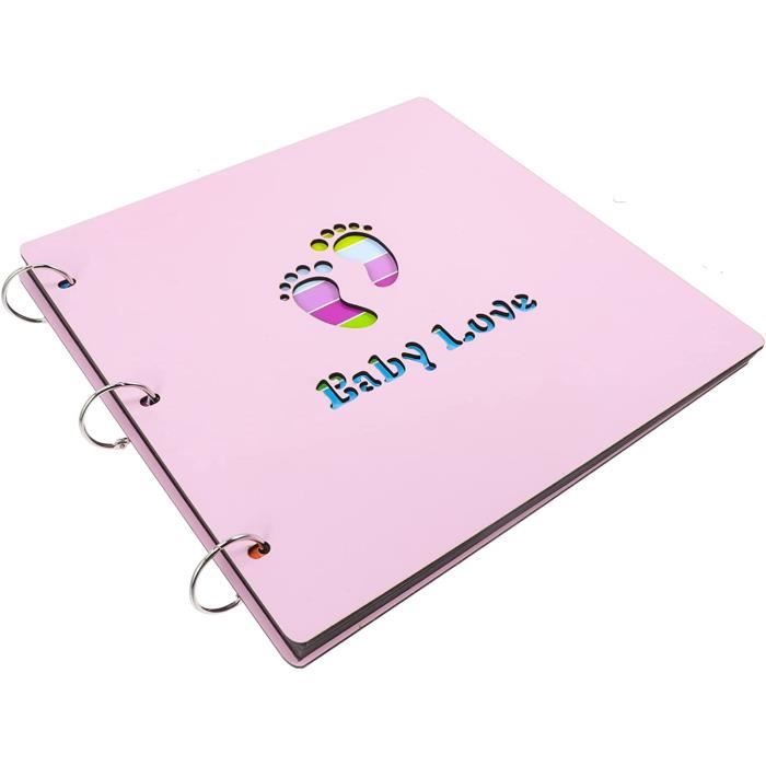 Album Bébé Livre Photo Bébé En Carton Livre Commémoratif Rose En Bois