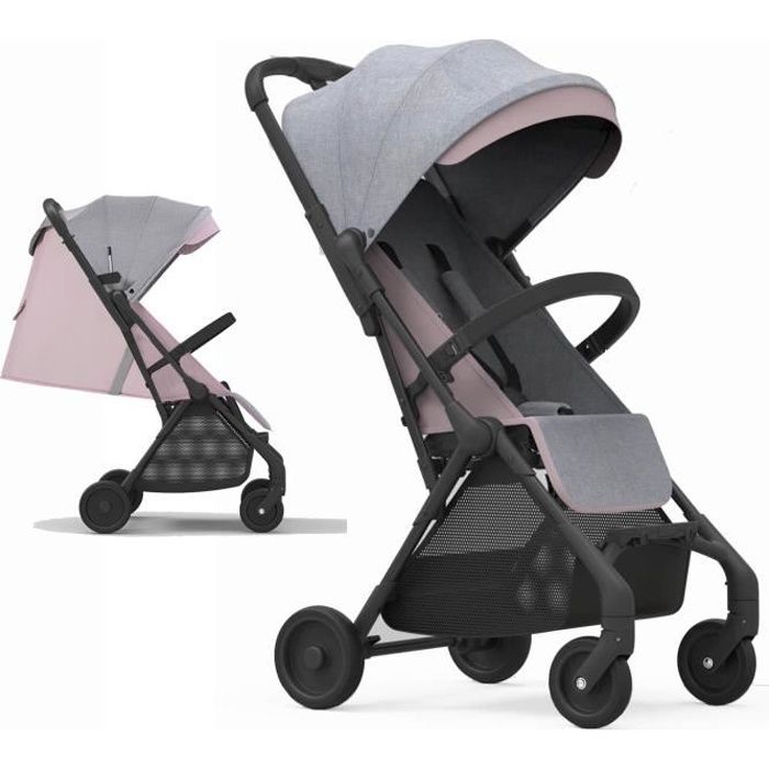 Poussette Canne inclinable Bebe2luxe Okto Rose Ultra compacte : Naissance à  4 ans - Cdiscount Puériculture & Eveil bébé