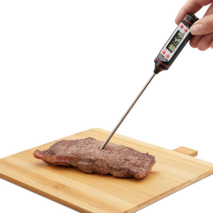 2 Thermomètres De Cuisine Numériques - Sonde Longue 5 Pouces - Plage -50°C à 300°C - Pour Viande, Liquides