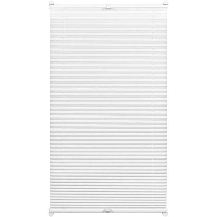 GARDINIA Store Plissé à Clipser, Opaque, Kit de Montage Inclus, Store Plissé à 2 Rails EASYFIX