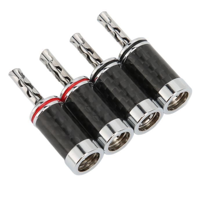 20 Connecteurs Banane 4 Mm Plaqué Or - Pour Câbles Jusqu'à 6 Mm² - Haut De Gamme