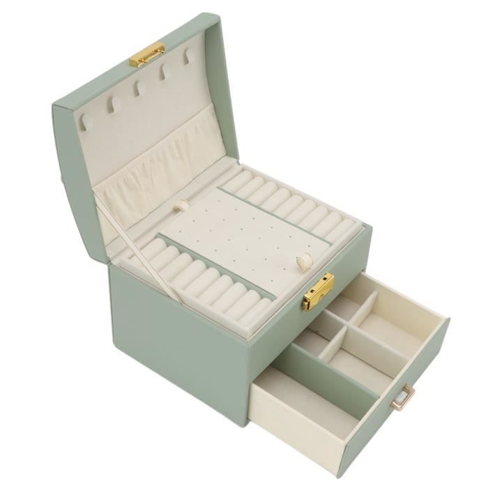 Omabeta Boîte De Rangement Boîte Rangement De Bracelet En Cuir PU Portable Organisateur De