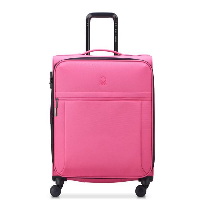 Valise Rigide DELSEY Paris Hardside 65cm - 68L | Coque ABS/polycarbonate - Couleur Rose - Garantie 2 Ans - 12