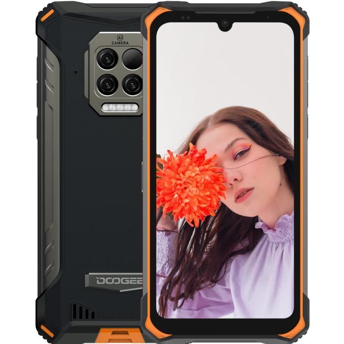 Telephone Portable Incassable DOOGEE S86 Pro Helio P60 8Go RAM + 128Go ROM  8500mAh 6,1 Pouces 4 LED Flash Android 10 NFC/GPS -Orange - Cdiscount  Téléphonie