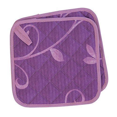 Fabstyles Lot De 4 Maniques Et Maniques 100 % Coton, Résistants à La Chaleur Et Lavables En Machine, Pour La Cuisine Et La Pâtisserie (marron