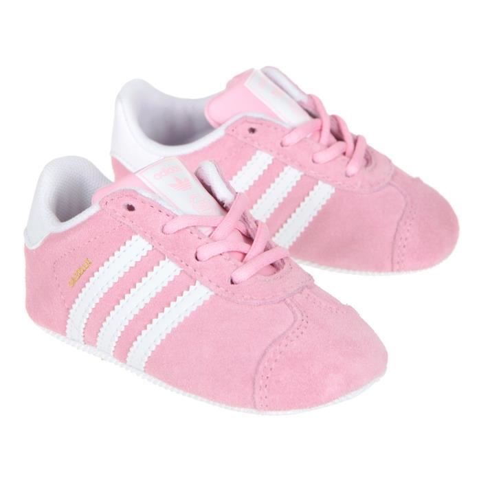 ADIDAS ORIGINALS Baskets Gazelle Bebe Rose et Blanc Cdiscount Chaussures