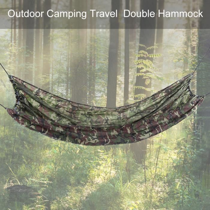 Grassman Hamac Exterieur avec Moustiquaire, Hamac Camping Voyage Ultra-léger, Hamac 2 Personnes