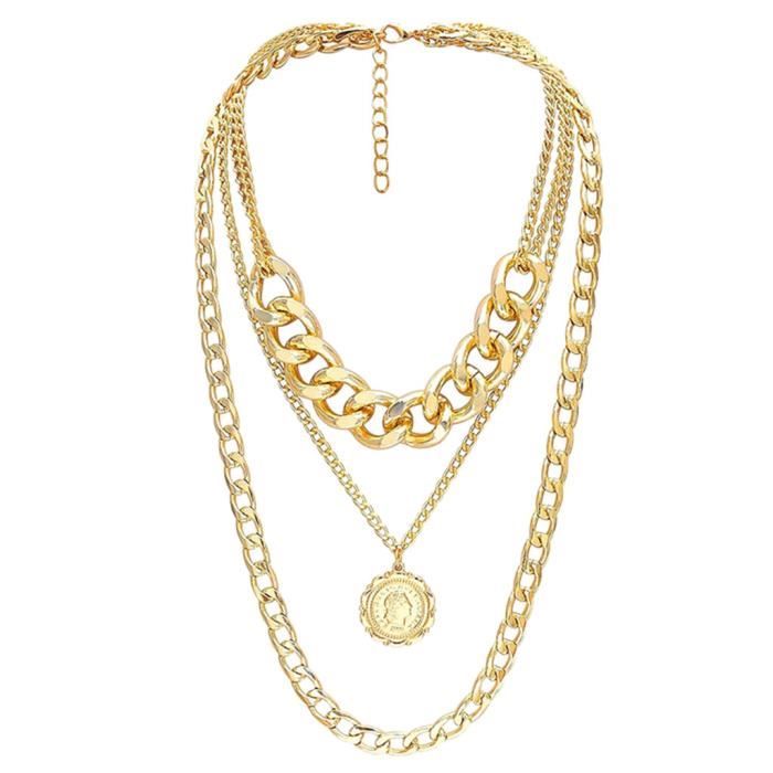 Pendentif Cadenas Avec Diamant En Or 14 Carats - Fait Main - Cadeau Romantique Noël Pour Elle