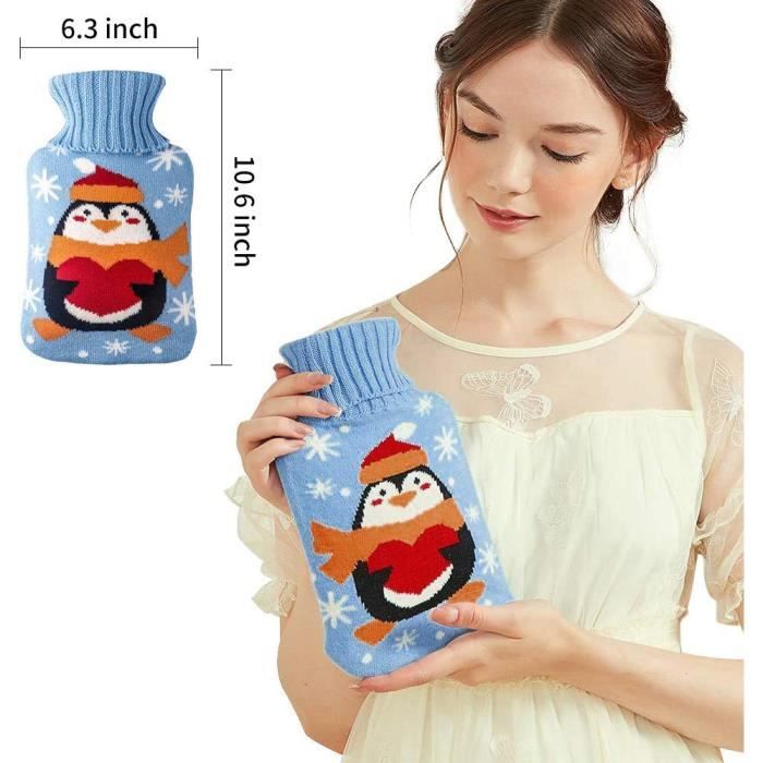 Cyiecweu Peluche Licorne Bouillotte, 1L Amovible Et Lavable