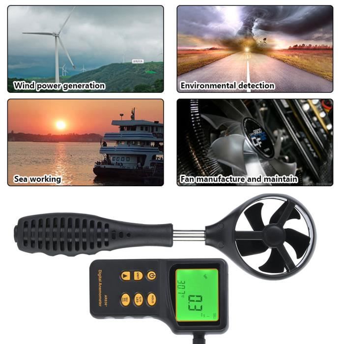 Capteur De Vitesse Du Vent RS485 0-5V 0-10V Sortie 4-20mA, 30 Mumental