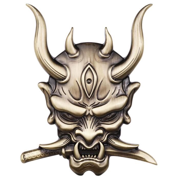 ECSiNG Autocollant 3D Métal Crâne Punisher – Badge Voiture Moto Étanche, Logo Crâne Noir Imposant, Facile à Poser