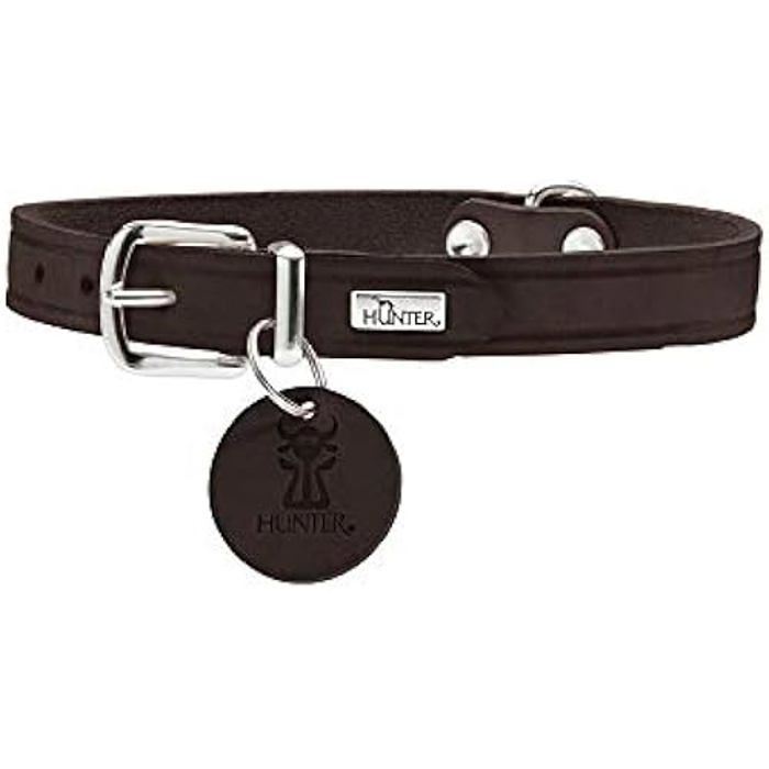 Meilleurs prix pour Collier pour Chien Hunter Aalborg Chocolat XS/S 28-33 cm