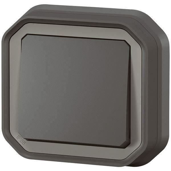 LEGRAND Interrupteur ou va-et-vient étanche Plexo - 10A - Anthracite