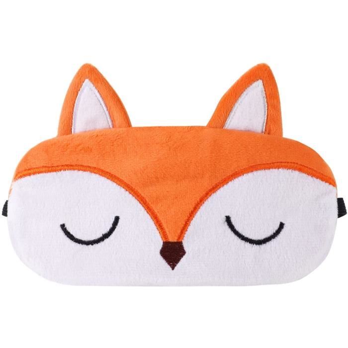 Accessoire Voyage Enfant Masque De Sommeil Enfant 2Pièces Animaux Mignons - Peluche 3D | Licorne Et Animaux | Lavable | Pour Voyage Licorne Animaux