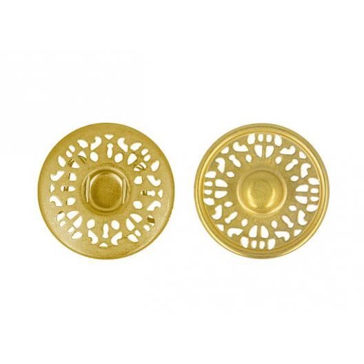 Lot 6 Boutons Haute Couture Vert Bronze Doré 25mm - Neufs Pour Veste, Manteau