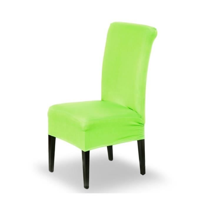 4350 4 Housses de chaise en tissu élastique idéal pour cuisine et salon