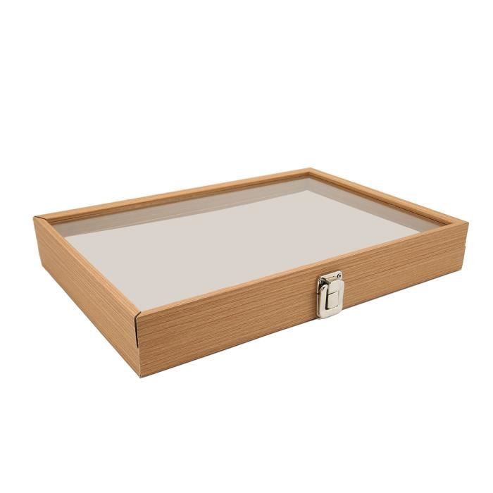 Minifinker Vitrine d'épingles Présentoir à broches transparent anti-poussière, boîte d'ombre à Minifinker Vitrine d'épingles Présentoir à broches transparent anti-poussière, boîte d'ombre à