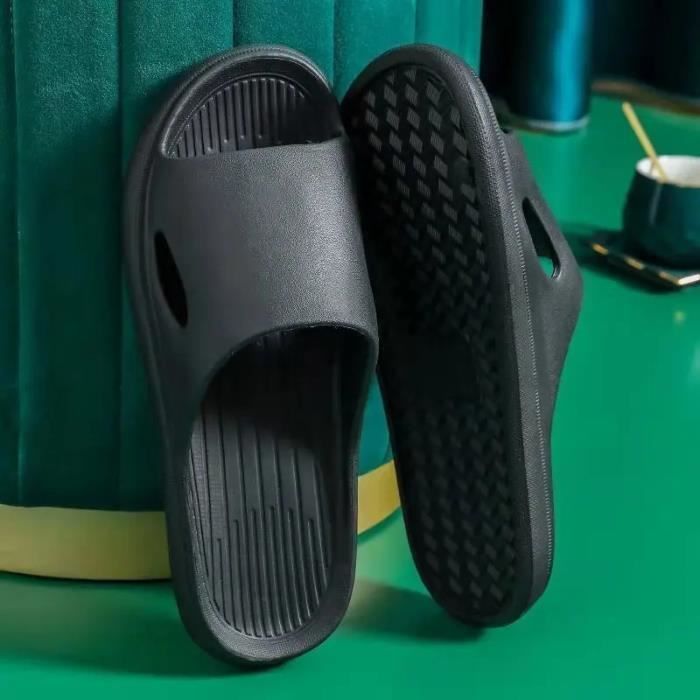 Chaussons Borussia Dortmund - Pantoufles Chaudes Pour Fans De Foot - Gris Foncé