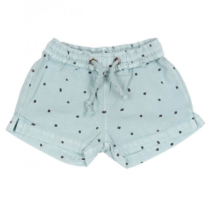 Short De Bain Bebe Garcon A Pois Hans Bleu Cdiscount Pret A Porter