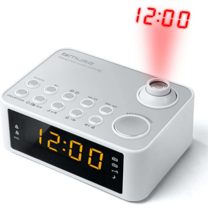 Radio Réveil Dreamegg - Machine à Bruit Blanc, Veilleuse LED, Double Alarme