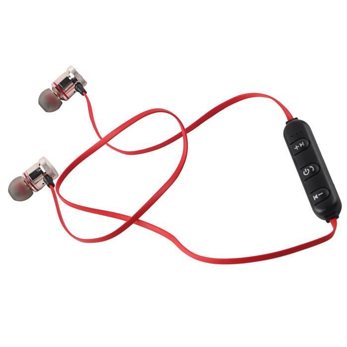 Écouteurs Bluetooth sans fil avec aimant et design sport