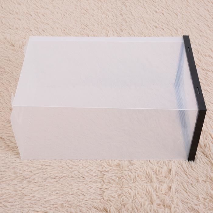 Boîte à Chaussures Transparente Magnétique 25x30x40 Cm - Organiseur Rangement Empilable Luxe Pour Sneakers Figurines
