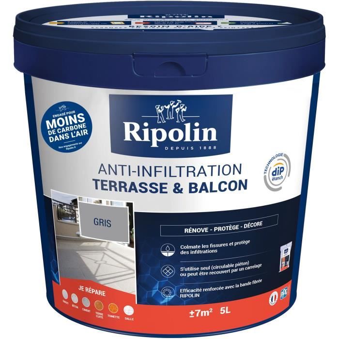 Anti infiltrations terrasses & balcons sable RIPOLIN 5 - vue 2
