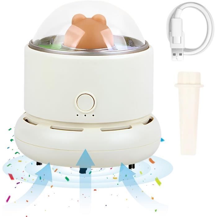 Mini Aspirateur De Table Portable USB Rechargeable - Sans Fil, Super Pratique Pour Bureau, Cuisine, Voiture Et École
