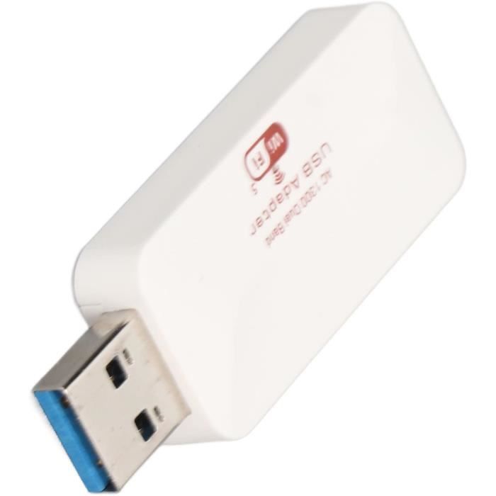 Adaptateur Réseau WiFi USB 1300 Mbps, Mini Adaptateurs Réseau Wi-FI ...