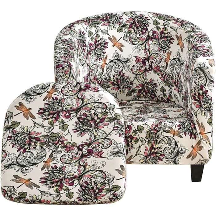 Highdi 2 Pièces Housse De Fauteuil Cabriolet Chesterfield, Extensible