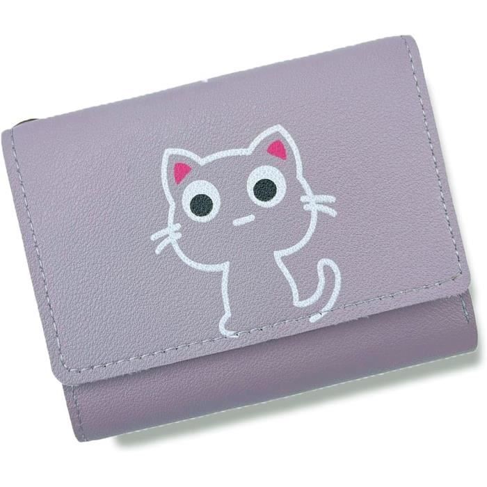 Porte Feuille Femme, Chat Mignon Portefeuille Chat Pour Les Sorties Et