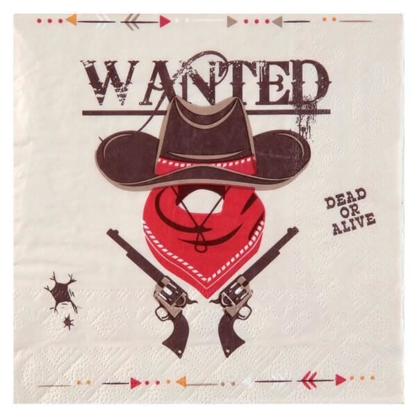 Serviette De Table Western Indien Sheriff Et Cowboy X Ref 7364 Cdiscount Maison