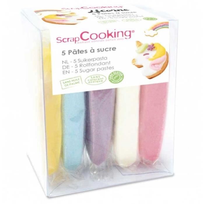 5 pâtes à sucre Licorne 5 x 80 g
