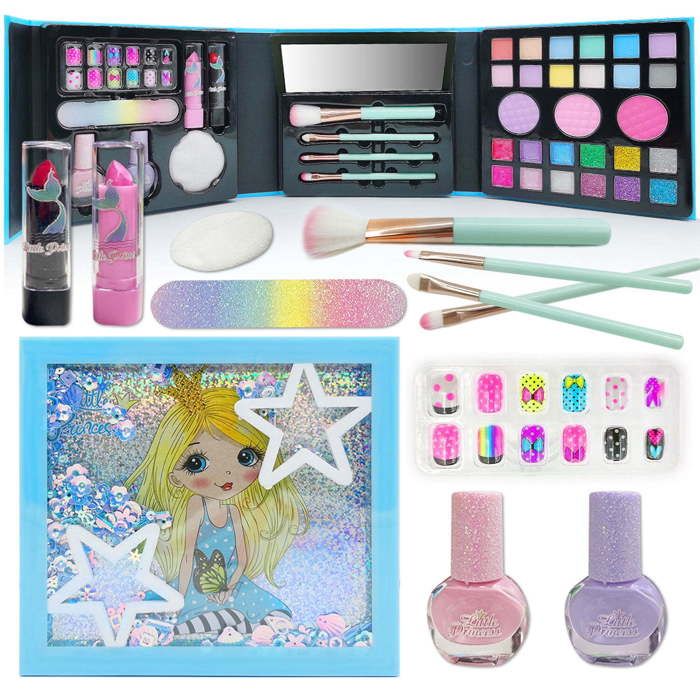 Jouet Maquillage Enfant - SDLOGAL - Kit de 50 pièces - Non Toxique