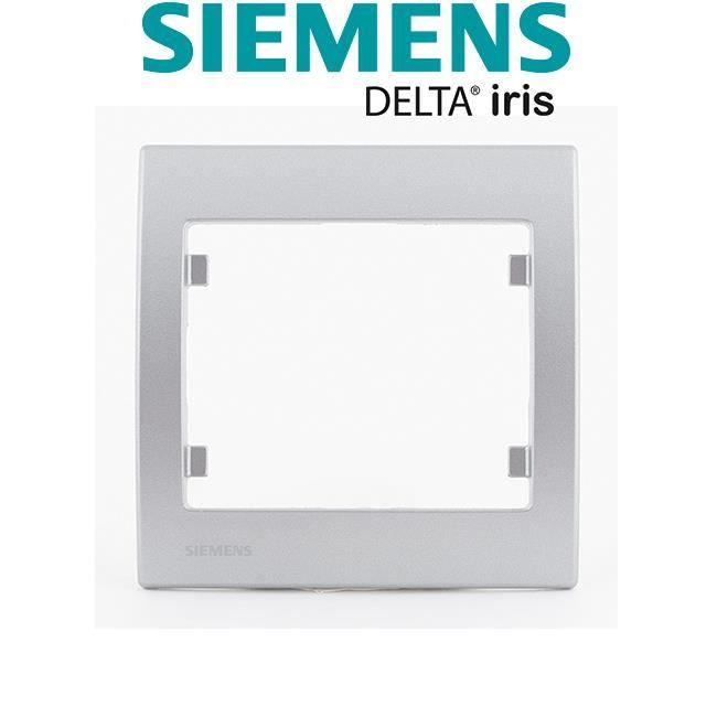 SIEMENS Delta Iris Plaque simple silver