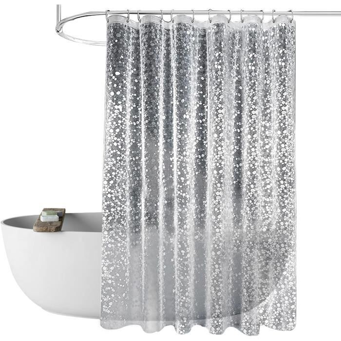 Rideau De Douche Qidordour En EVA 183x183 Cm - Anti-moisissure, Étanche Avec Aimants