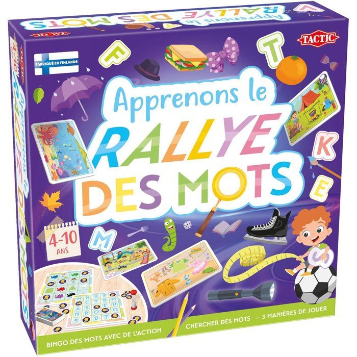 Jeu De Société Tactic 60754 Apprenons Le Rallye Des Mots – Éducatif Dès 4 Ans - vue 5
