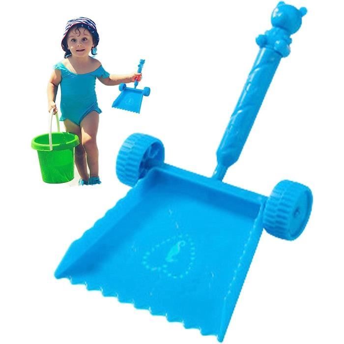 Dilabnda Lot De 3 Pelles à Sable De Plage – 40 Cm, En Plastique ABS Résistant – Pelle, Râteau, Rouge Et Bleu – Cadeau été Pour Enfants 3-8 Ans
