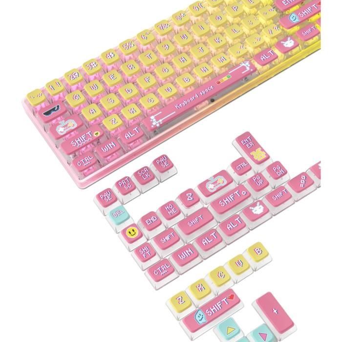 Jeu De 120 Touches Pbt Pudding Keycaps,Profil Asa,Sublimation Thermique ...