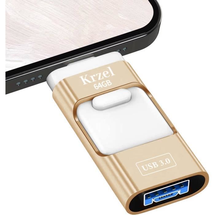 Clé USB 4 EN 1 64GB - PC, Téléphone, Tablette