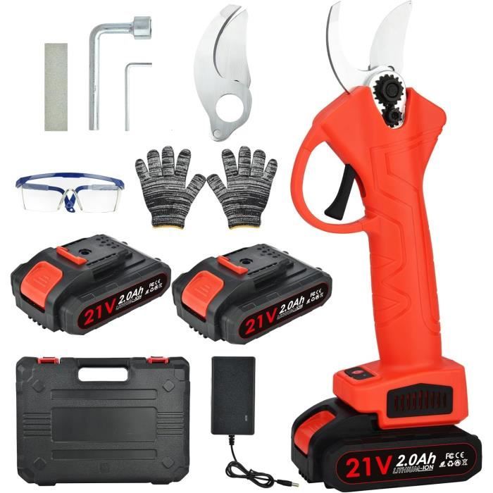 Sécateurs Électriques Ciseaux Élagueur Sans Fil Avec Perche D