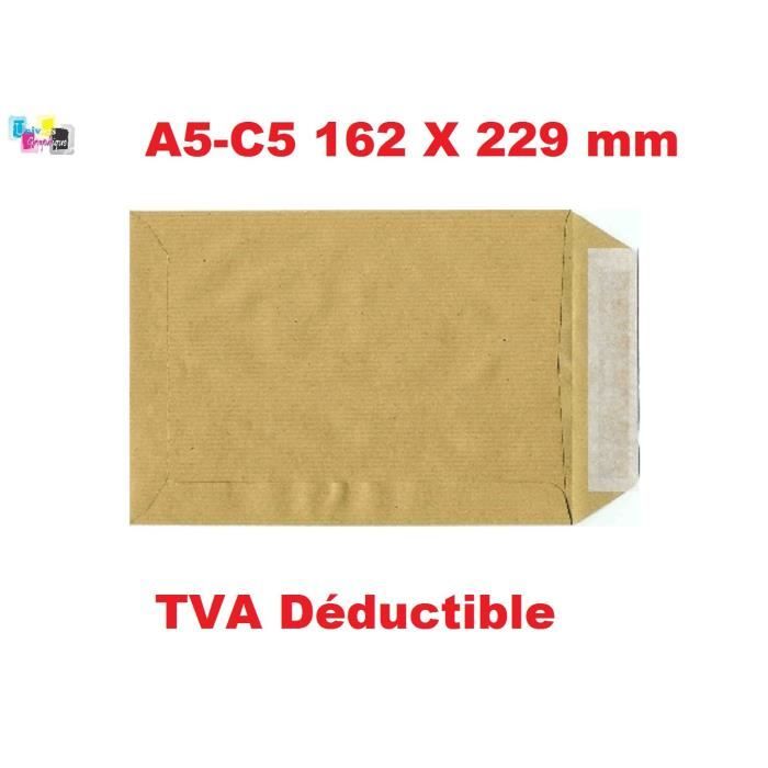 Paquet De 500 Ref Ugpoc5 Majuscule Enveloppes Kraft 90g 16x23 Bandes Detachables Ab Enveloppes Grand Format Com Fournitures De Bureau