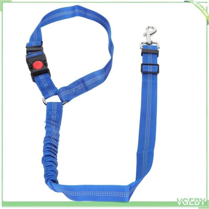 Ceinture de sécurité pour animaux - V GEBY - Réglable - Nylon - Chien - 72 à 84 cm