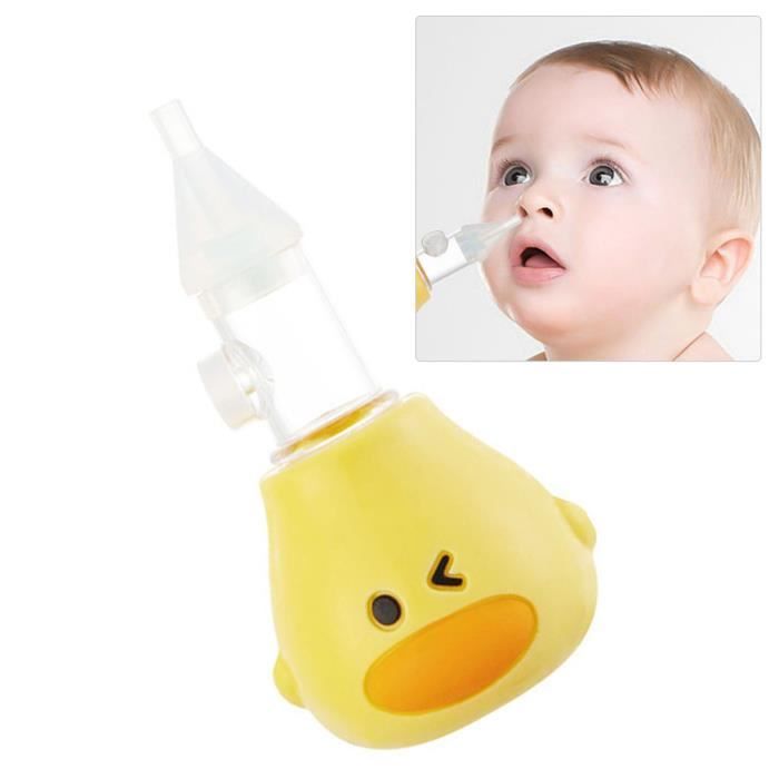 DUO Aspirateur nasal manuel pour bébé en silicone souple PP empêchant le  refoulement Aspiration du mucus (Jaune) En Stock - Cdiscount Puériculture &  Eveil bébé